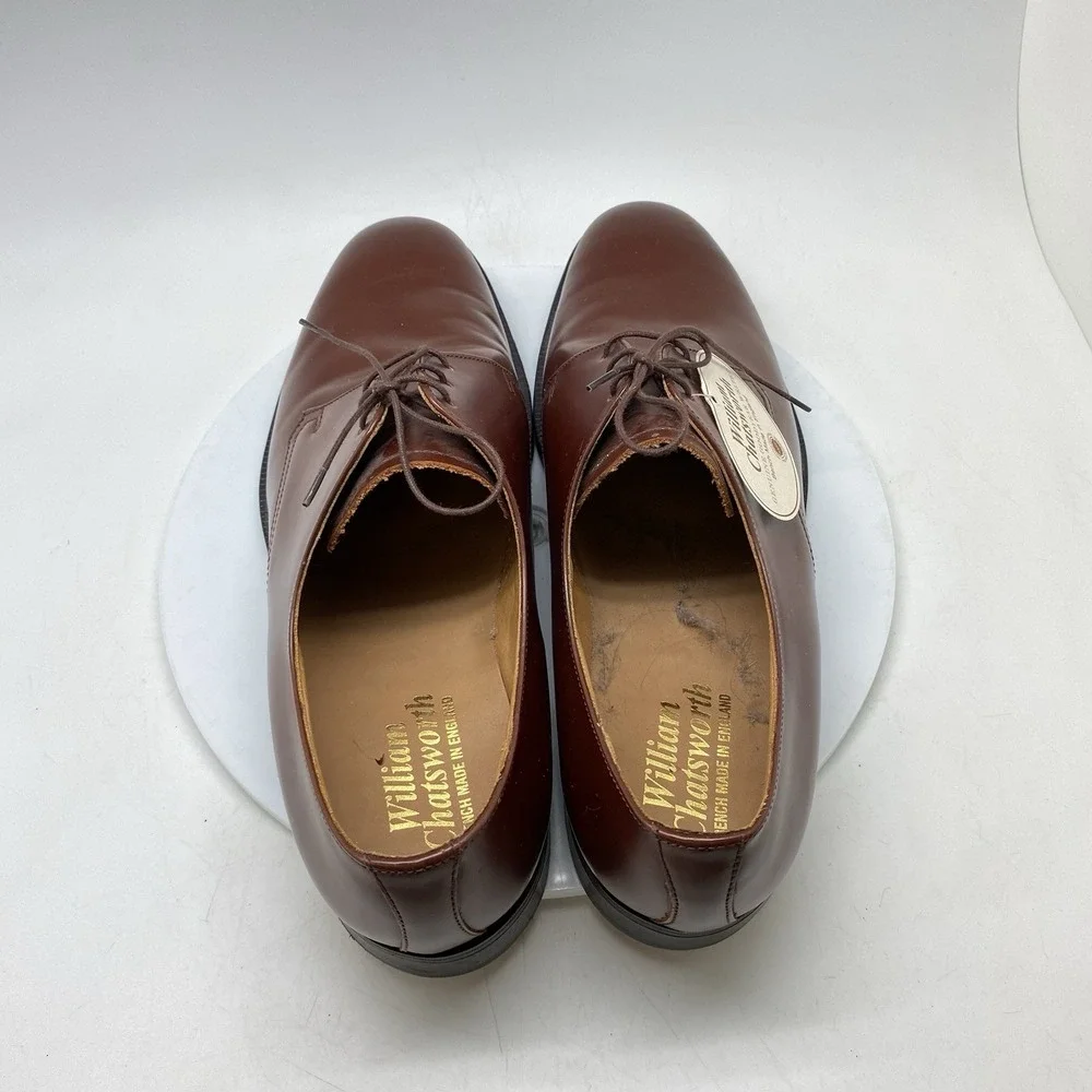 William Chatsworth Oxford Dress Shoes Mens 13 D Brown Leather England Preppy